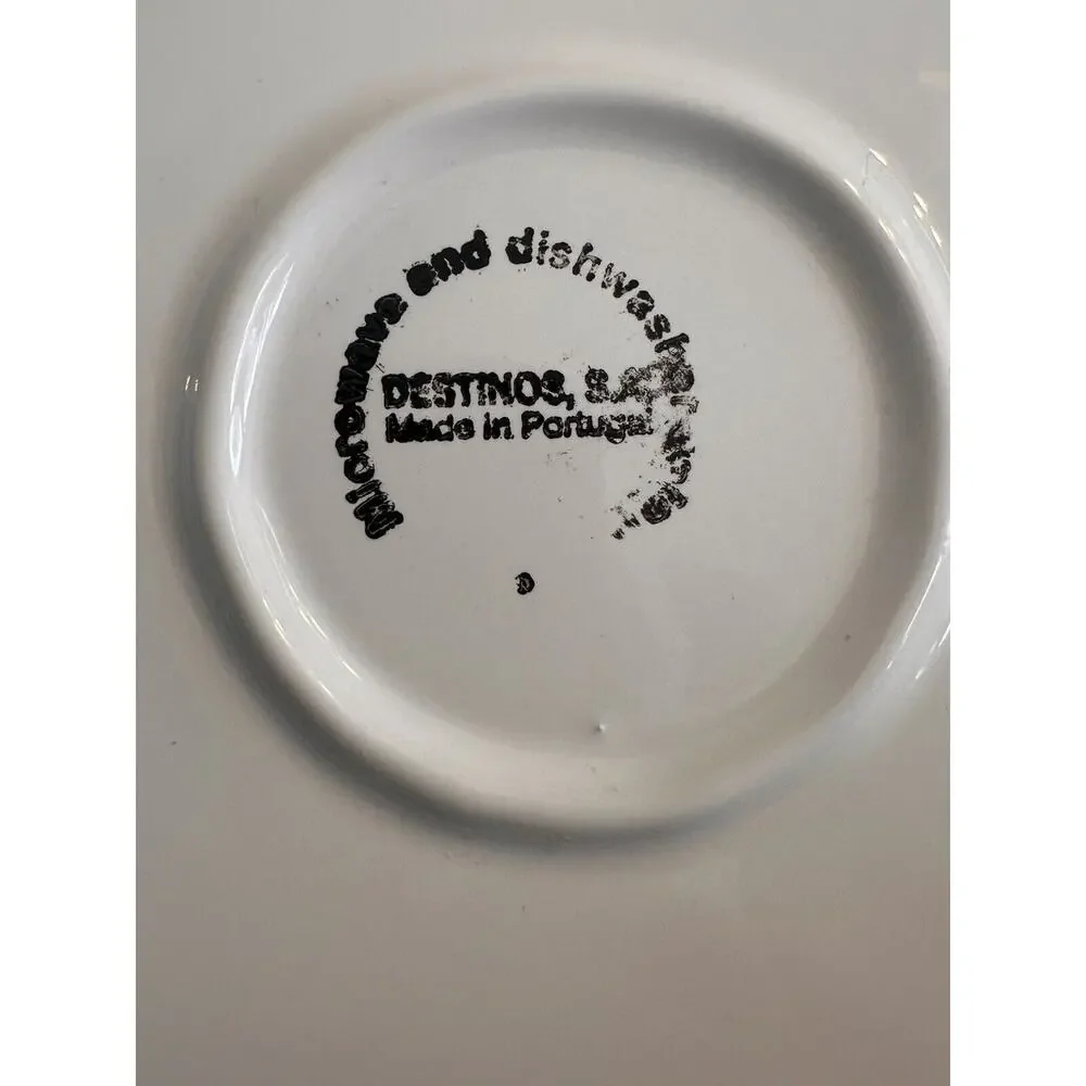 NEW Cake Keeper 12” White Ribbon Design Handmade Destinos Portugal